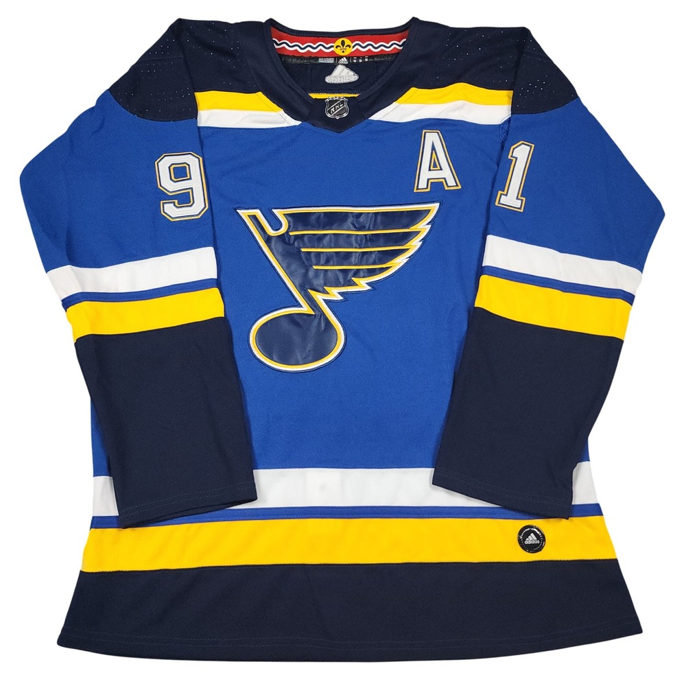 St Louis Blues Tarasenko #91 Jersey Mens 54 Adidas Authentic Fight Strap NHL
